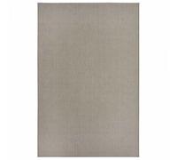 Tapis exterieur 155 x 235 cm beige, marron, kilim géométrique, PURE, idéal terrasse