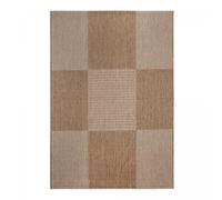 Tapis extérieur 160x230 tissé kilim marron EXTERNA
