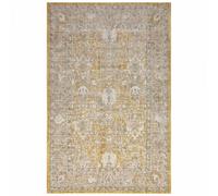 Tapis exterieur 200 x 280 cm, kilim oriental, beige jaune gris, LUXORA, design pour terrasse