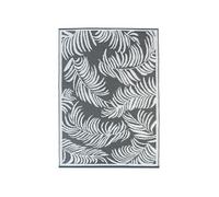 Tapis extérieur COCO tropical gris et blanc 180 x 280 CM