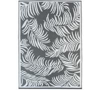 Tapis extérieur COCO tropical gris et blanc 180 x 280 CM Gris G