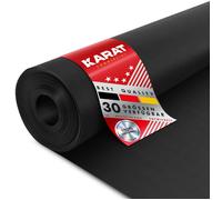 Tapis extérieur en caoutchouc, structure nervurée Fine, Noir, 200 x 250 cm