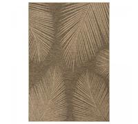 Tapis extérieur intérieur 60x90 LYN13 REZA 4 aspect jute motif feuilles