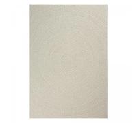 Tapis extérieur intérieur 80x250 LYN13 REZY aspect jute motif rond ton sur ton