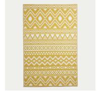 Tapis extérieur jardin imperméable, réversible et résistant UV - Anna - 180 x 270 cm - Jaune - Matériaux recyclés - Homescapes