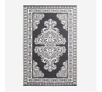 Tapis extérieur jardin imperméable, réversible et résistant UV - Noir et blanc - 119 x 186 cm - Homescapes