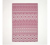 Tapis extérieur jardin imperméable, réversible et résistant UV - Tia - 240 x 300 cm - Rose - Matériaux recyclés - Homescapes