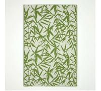 HOMESCAPES Tapis extérieur résistant Pluie et UV, Tapis de Jardin imperméable réversible Vert Zena, 180 x 270 cm, Intérieur extérieur terrasse Balcon