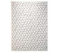 Tapis extérieur, kilim reversible 160x230 LYN2 R REVERSIBLE gris et crème