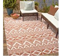 Tapis extérieur, kilim reversible 60x110 LYN2 BG REVERSIBLE rouge