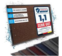 Tapis extérieur, Rhine Tapis d'entrée Lavable, certifié Oeko-Tex Terra Noir Moucheté, 40 cm x 60 cm