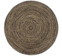 vidaXL Tapis fait main Jute - Noir et marron