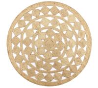 Tapis fait main Jute vidaXL 90 cm