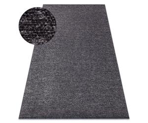 Tapis FLORENCE 24021 Uni glamour tissé à plat franges - anthracite 118x170 cm