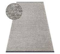 Tapis FLORENCE 24021 Uni glamour tissé à plat franges - beige 175x270 cm