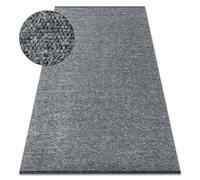 Tapis FLORENCE 24021 Uni glamour tissé à plat franges - gris 118x170 cm