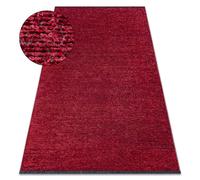 Tapis FLORENCE 24021 Uni glamour tissé à plat franges - rose 135x190 cm