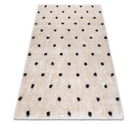 Tapis FLUFFY 2370 shaggy points - crème / anthracite 160x220 cm