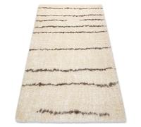 Tapis FLUFFY 2371 shaggy Rayures - crème / beige 140x190 cm