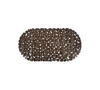 Tapis Fond de baignoire PVC GALETS 39x99cm Chocolat MSV