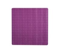 Tapis Fond de douche antidérapant Caoutchouc QUADRO 54x54cm Violet MSV