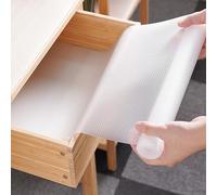 Tapis Fond De Tiroir 30x500cm Protection Tiroir Cuisine en EVA, Non-adhésif | Tapis de Frigo Peut être Coupé en Taille pour Placard, Etagères, Etagère à Chaussures, Imperméable, Antidérapant