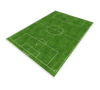 Tapis Football 80x120 cm, Tapis de Jeu Sportif Antidérapant pour Garçon, Fille, Chambre, Salon et Décoration Maison