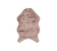 Tapis Forme Peau de Bête 60x90cm Imitation Fourrure Fine Rose - SNUGLY -