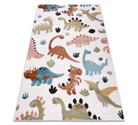 Tapis FUN Dino pour enfants Dinosaures crème 120x170 cm