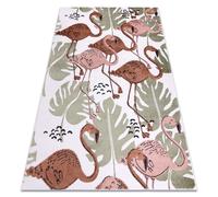Tapis FUN Flami pour enfants flamants roses crème 180x270 cm