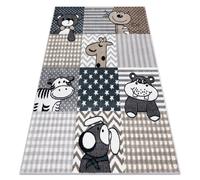 Tapis FUN Pets pour enfants animaux gris 160x220 cm