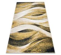 Tapis FUSION 1617 jaune crème - Vagues, moderne, abstrait 240x330 cm
