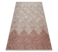 Tapis FUSION 9775 crème terre cuite - Géométrique, moderne, abstrait 240x330 cm