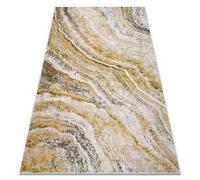 Tapis FUSION 9776 crème et blanc et jaune - Abstraction, moderne, abstrait 240x330 cm