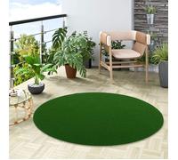 Tapis gazon artificiel rond - Snapstyle - Kingston - Pour Jardin, Terrasse, Balcon - Vert - 100 cm