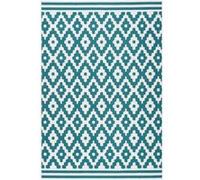Tapis Géométrique à Poils Courts "Now III" Turquoise 200 x 290 cm Bleu G