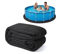 Tapis géotextile pour piscine hors-sol - LUNSY - 9.14x9.14 m - Noir - Extra-épais - Résistant - Anti-mauvaises herbes