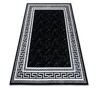 Tapis GLOSS moderne 2813 87 élégant cadre grec noir / gris 280x370 cm