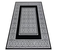 Tapis GLOSS moderne 6776 85 élégant cadre grec noir / ivoire 180x270 cm