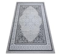 Tapis GLOSS moderne 8490 52 Ornement élégant cadre Ivoire / gris 200x290 cm