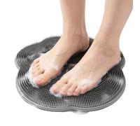 Tapis gratte-pieds de douche Ventouse Silicone Poils Doux