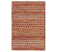 Tapis - HAMID - Olivia - 100% Jute Naturel et Laine - 40 x 60 cm - Rouge