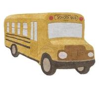 Tapis HAPPY AUTOBUS pour enfants 130x90cm jaune