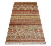 Tapis HERIZ A0986B Oriental beige / bordeaux - fil de bambou exclusif élégant 170x240 cm