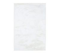 Homestyle4u Tapis salon 3020 Microfibre antidérapante Blanc 120x180 cm