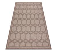 Tapis HOUSE SIZAL 40356 Diamants tissé à plat effet laineux beige 180x270 cm