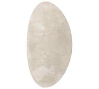 Tapis HUARTE beige 100 x 200 cm polyester coulissant | Base coulissante, lavable en machine, design pliable, utilisation polyvalente en intérieur