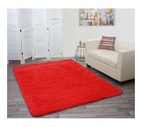 Tapis Hwc-F69, Shaggy, Épais, Poil Long, Tissu/Textile, Cotonneux, Doux, 230x160cm Rouge
