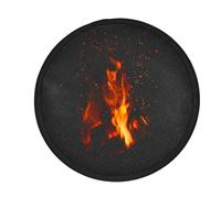 Tapis ignifuge pour dessous de foyer, 91,4 cm, imperméable, résistant à la chaleur, réutilisable, tapis de protection de terrasse résistant au feu | pour terrasse, cuisinière, barbecue, camping