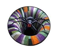 Tapis illusion d'optique Tapis de Sol Rond Antidérapant Halloween 60 cm